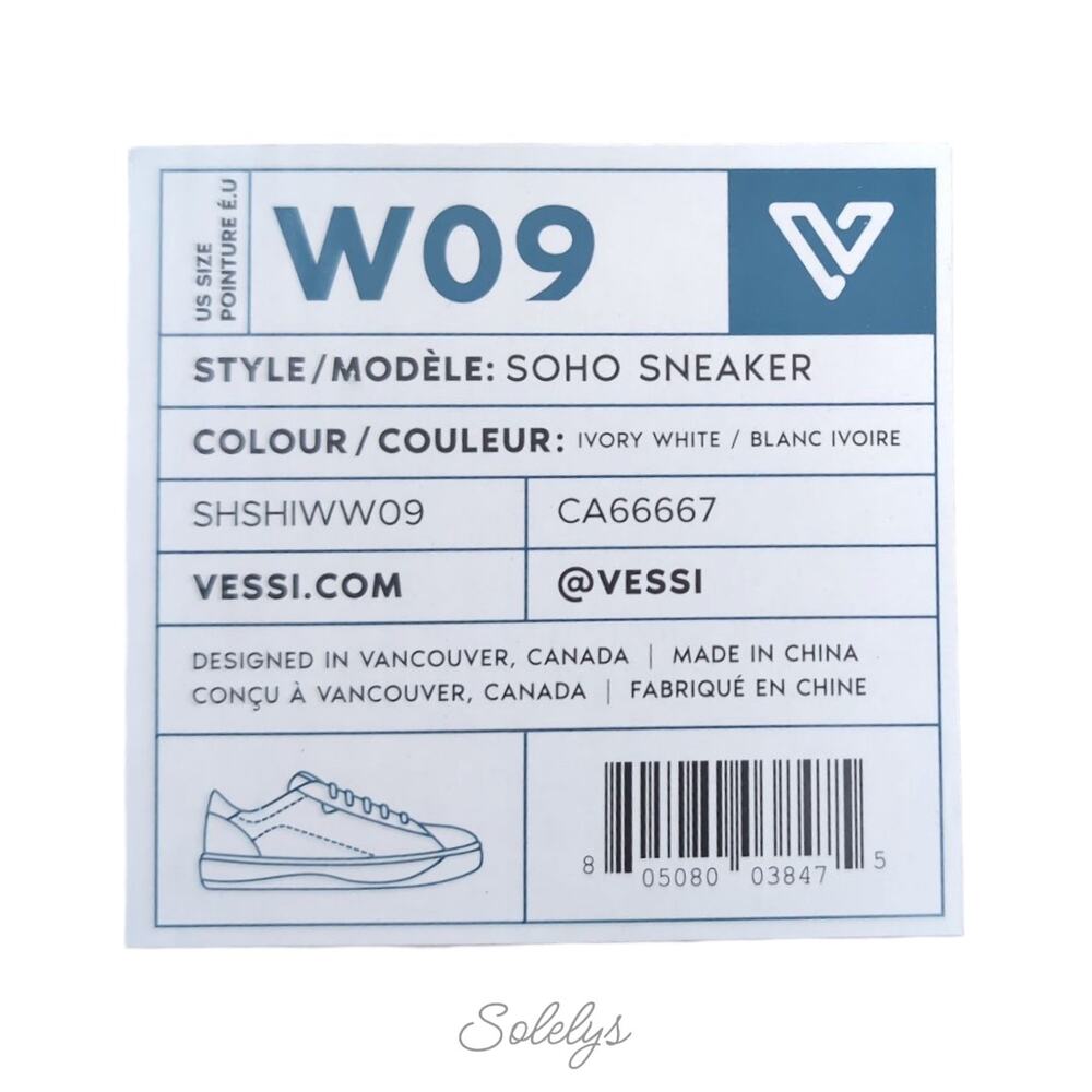 Vessi White Sneakers with Blue Accent - Picture 6 of 13